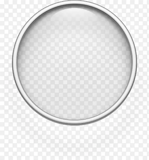 白色圆形黑色图案-透明光效应元素