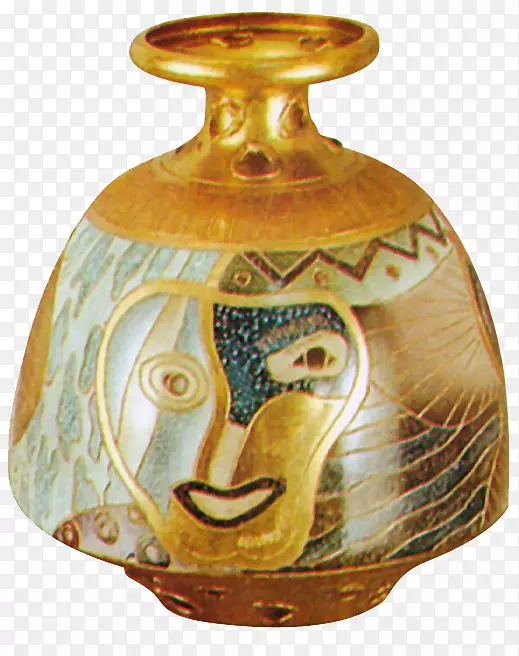 陶瓷艺术陶器工艺品.黄色罐子