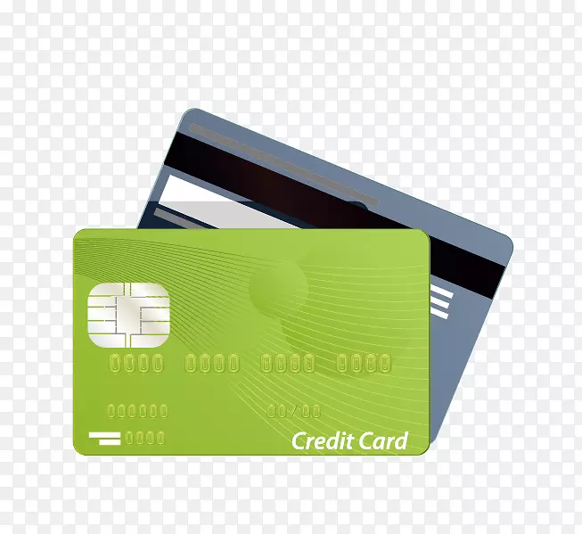 金融信用卡图标-全球绿色信用卡