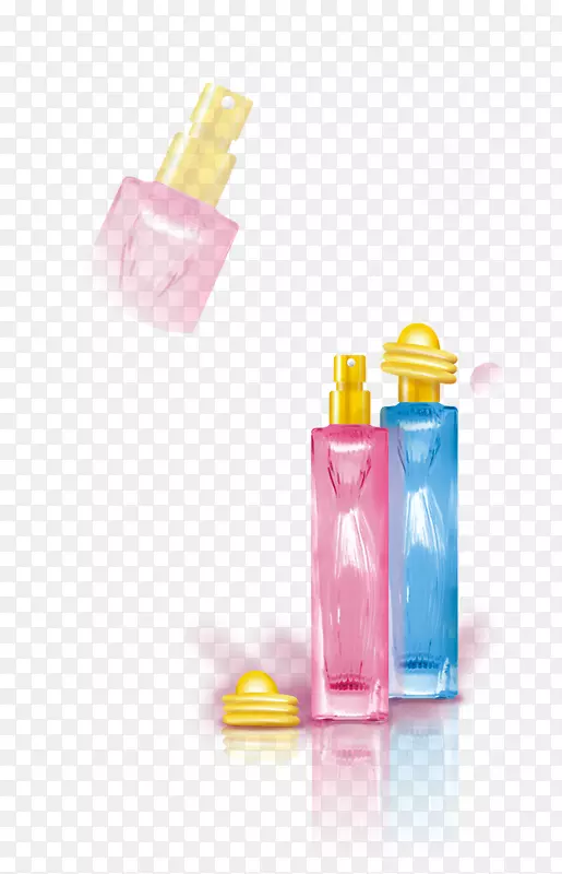 玻璃瓶，塑料瓶，液体皇后香水，实物产品