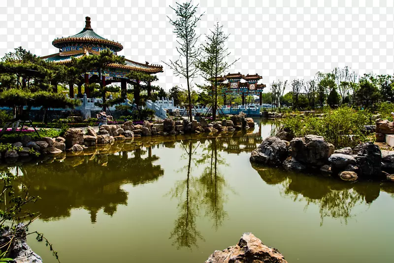 自然景观图标-唐山南湖公园自然