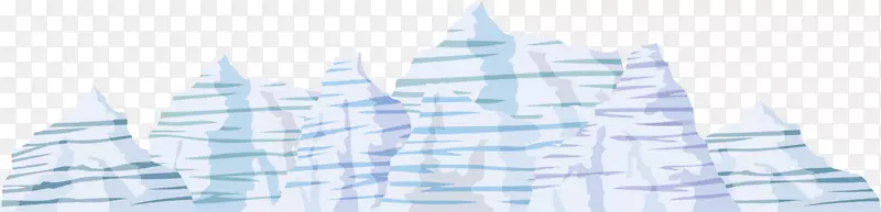 纸蓝色品牌图案-冰山