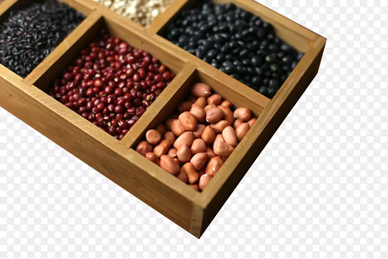 超级食物-盒子里的花生，红豆，黑豆