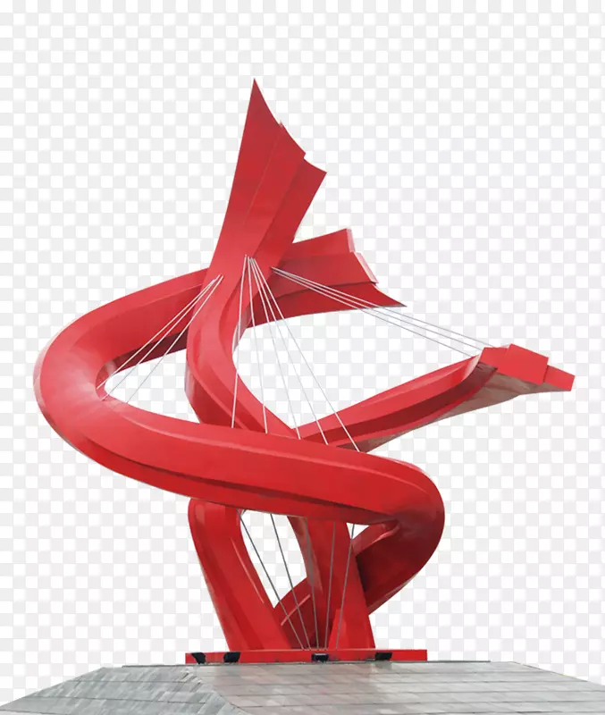 东莞现代雕塑制作执行系统-红色地标