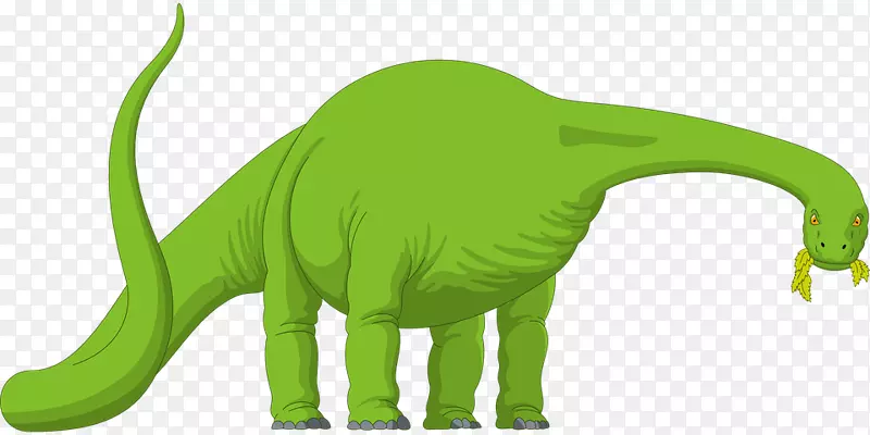 腕龙恐龙大小剪贴画-抽象艺术绿色恐龙低调