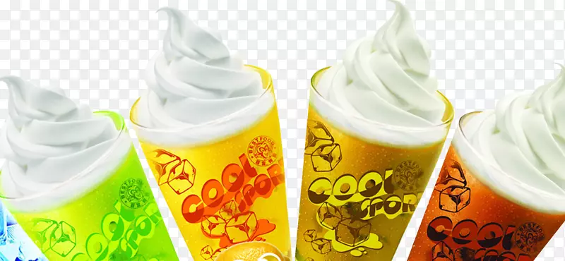 奶昔果汁，非酒精饮料风味冷冻甜点-冰淇淋