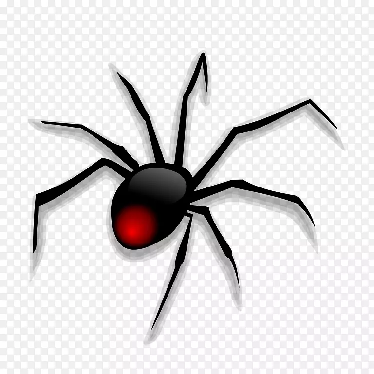 蜘蛛动画剪辑艺术-红色蜘蛛图片