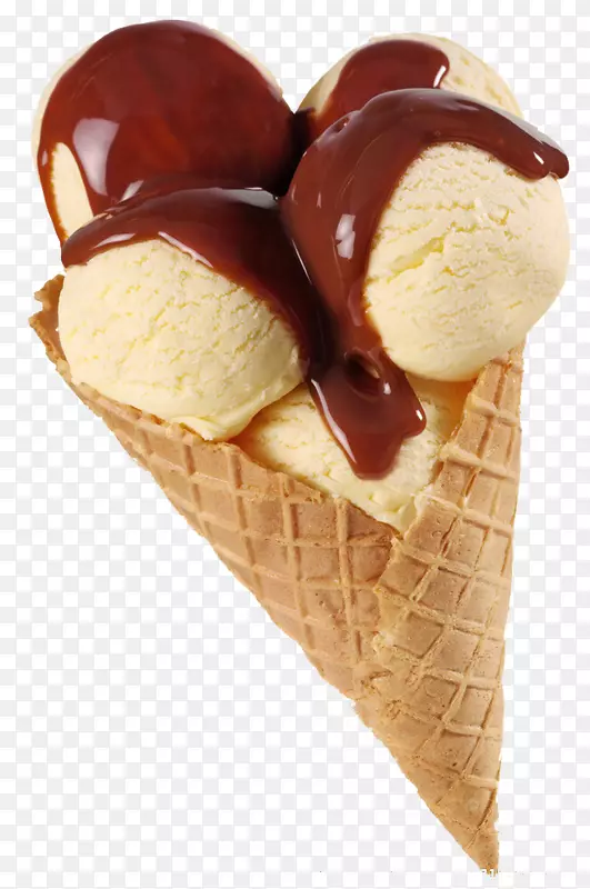 冰淇淋筒巧克力冰淇淋圣代冰淇淋