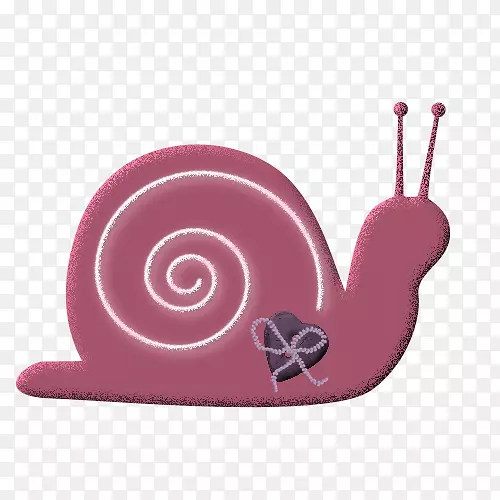 蜗牛图标-粉红色蜗牛