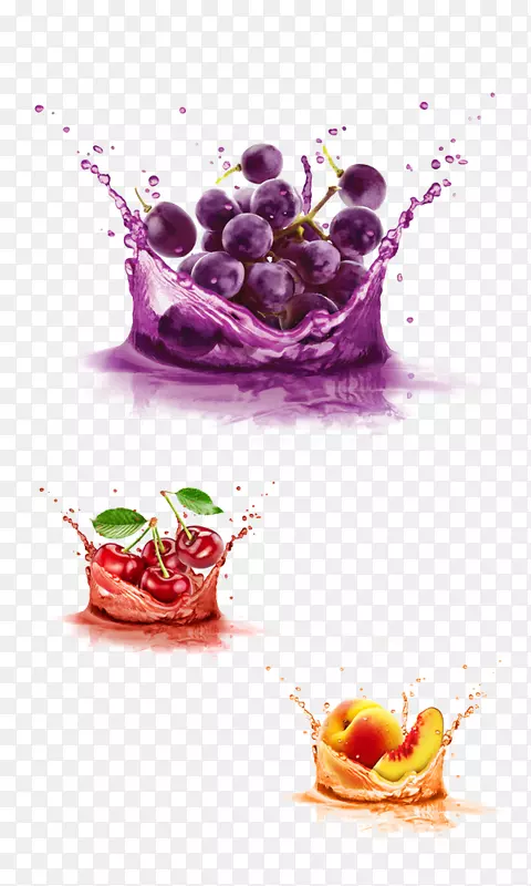 红葡萄酒汁葡萄果实紫色葡萄