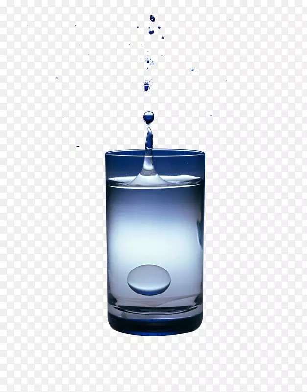 水泡玻璃液体.蓝色水玻璃泡