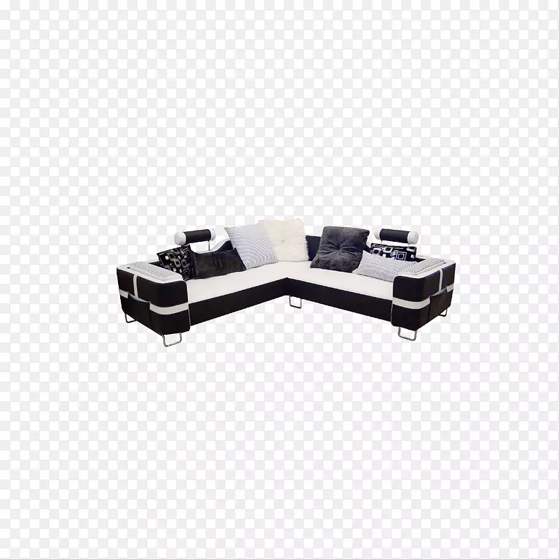 长椅躺椅-黑白沙发图片