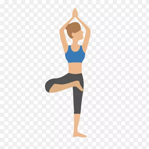 体式瑜伽经-站着瑜伽的女人
