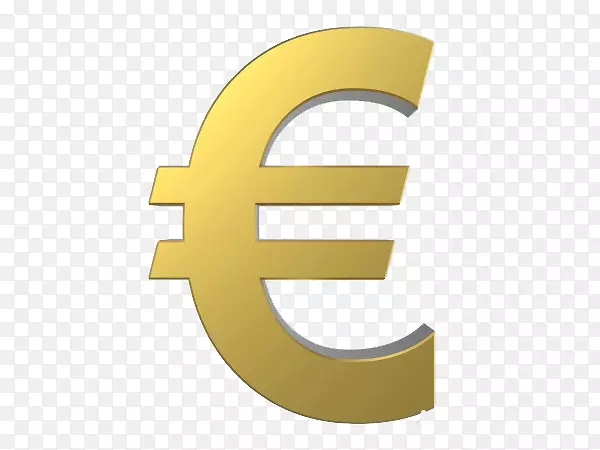 欧元银行货币符号标志金融.3d金属货币符号