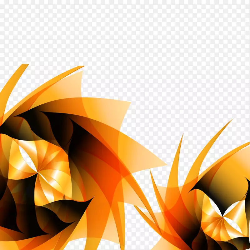 抽象橙色-橙色抽象背景