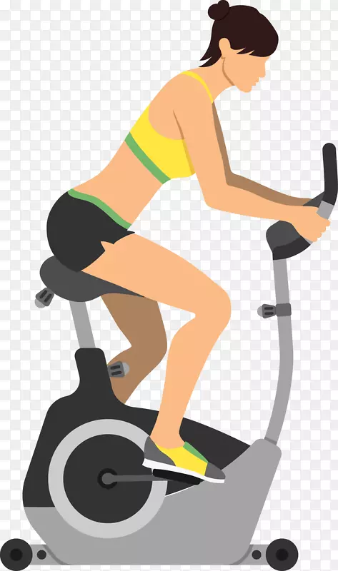 固定式自行车、体育锻炼、健身跑步机-妇女运动自行车载体材料