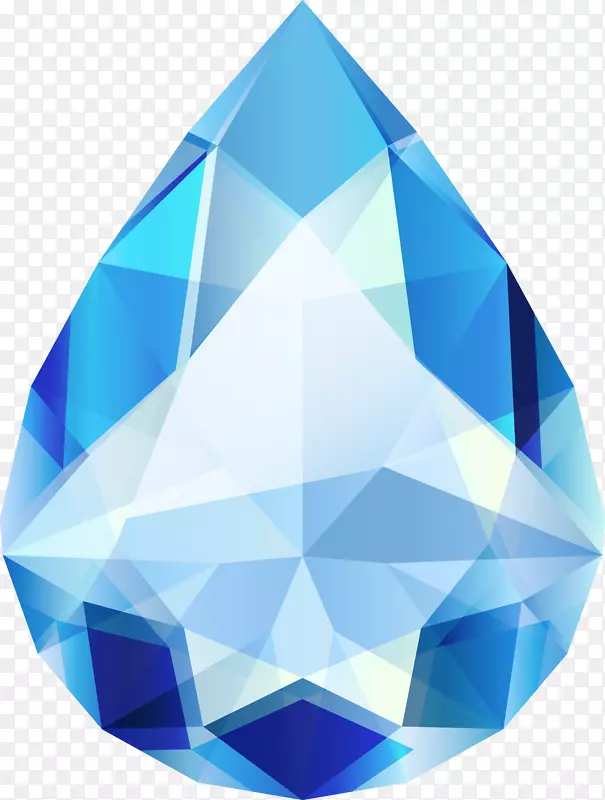 蓝色钻石宝石-钻石高清晰度图