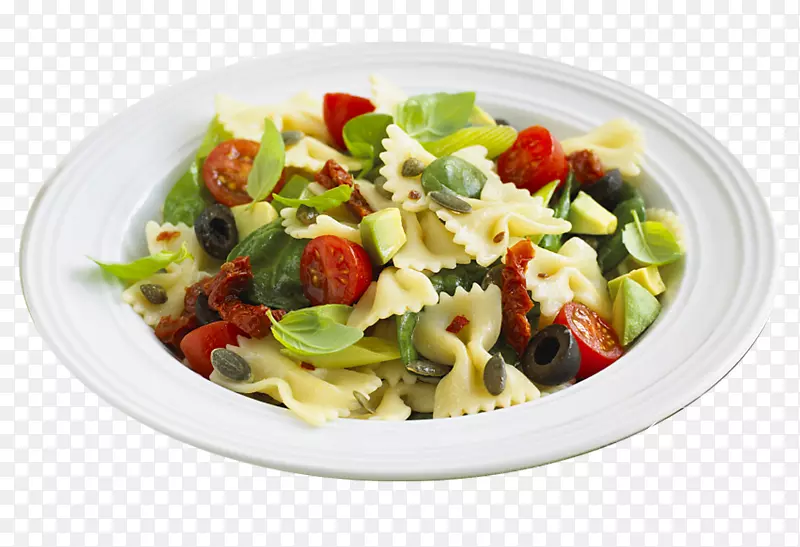 意大利面色拉炒面希腊沙拉食谱-烹饪图片
