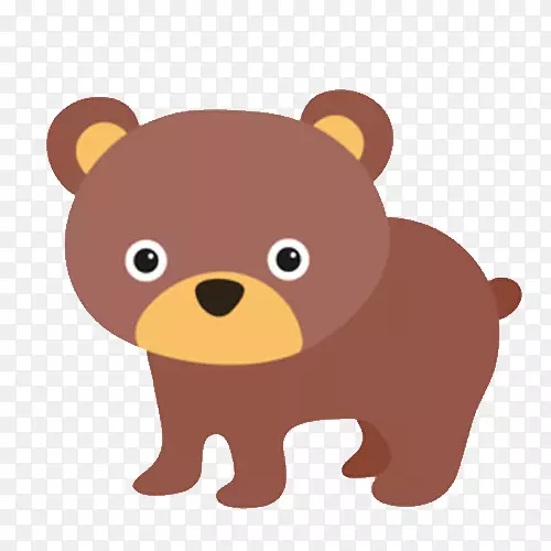 熊游戏动物可爱-创意手绘棕熊