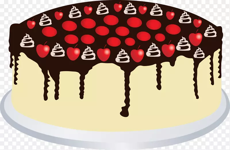 巧克力蛋糕生日蛋糕纸杯蛋糕芝士蛋糕樱桃巧克力蛋糕载体