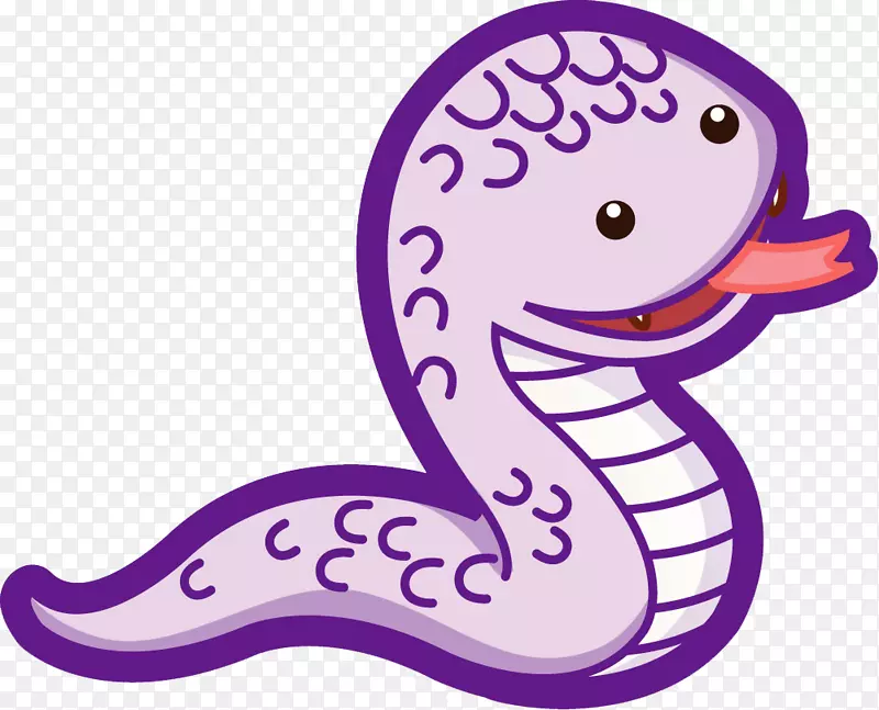 蛇咬伤十二生肖艺术-紫蛇