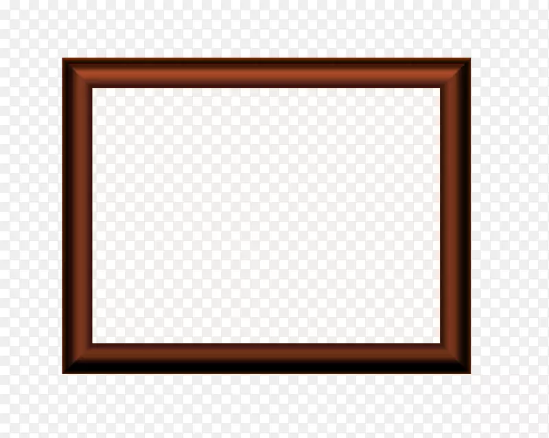 方形画框区域文本图案棕色框架