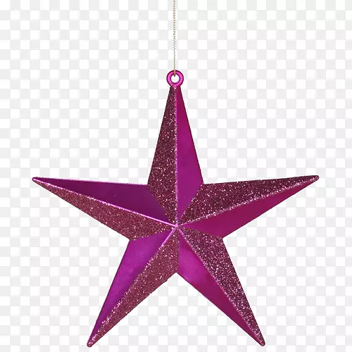 伯利恒圣诞装饰品闪亮之星-紫海星