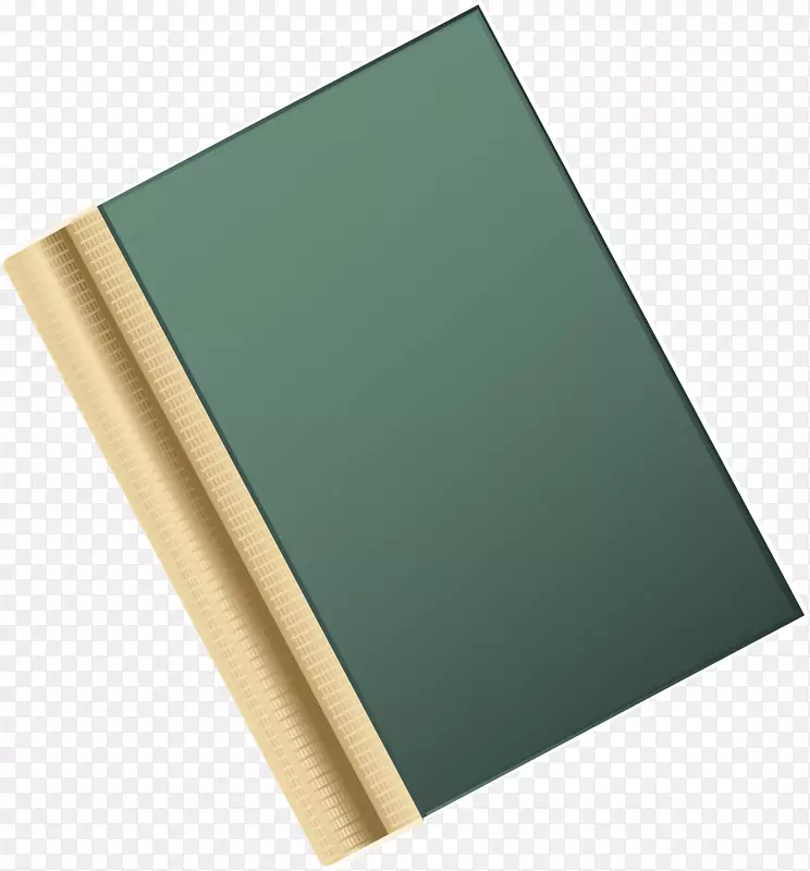 长方形绿色木-笔记本