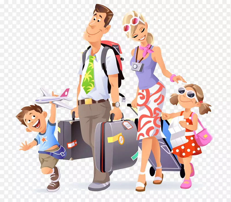 旅游图标-家庭旅行