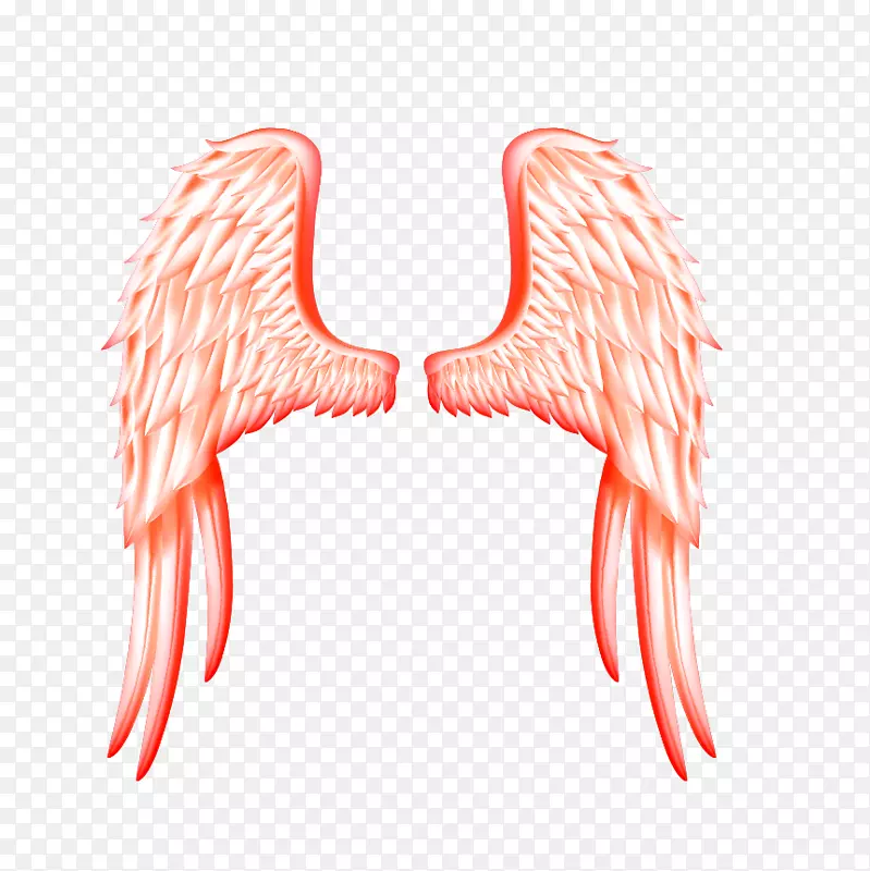 翅膀卡通-红色翅膀