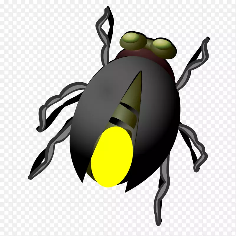 甲虫萤火虫剪贴画-可爱萤火虫下载