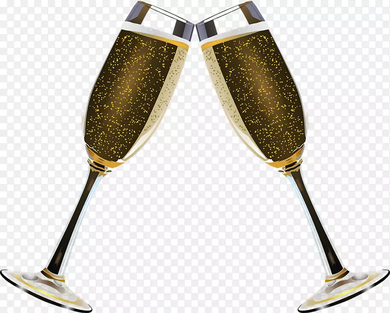白葡萄酒香槟杯霞多丽-香槟，金色