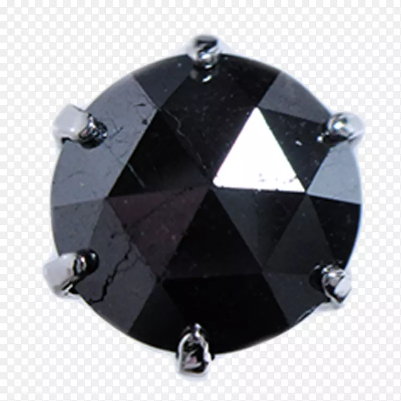 钻石碳化物设计师-六爪镶嵌黑色钻石实物推广