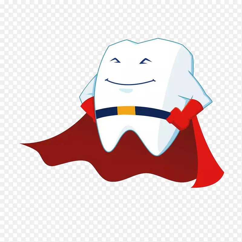 牙齿超级英雄卡通皇室-免费牙超人
