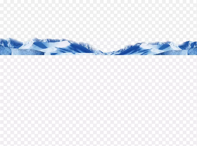 蓝角图案-冰山