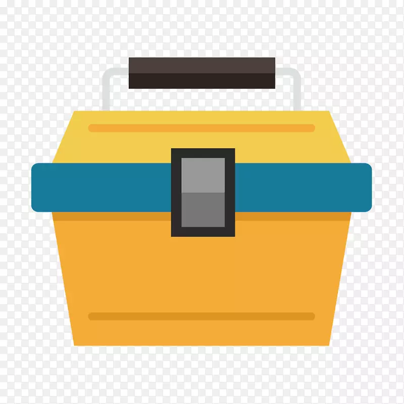 工具箱可伸缩图形计算机文件黄色工具箱