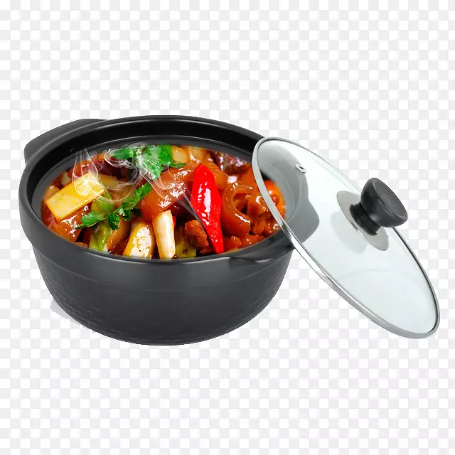 热火锅，亚洲菜，圭亚那辣椒，黑胡椒，胡椒锅