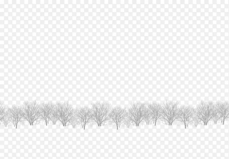 白色黑角图案-白色冬季森林