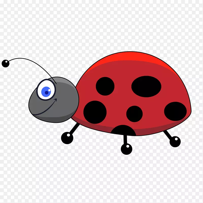 昆虫卡通剪贴画-可爱卡通瓢虫