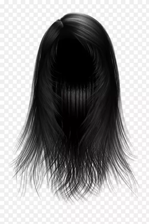 黑发假发理发师-女子头发