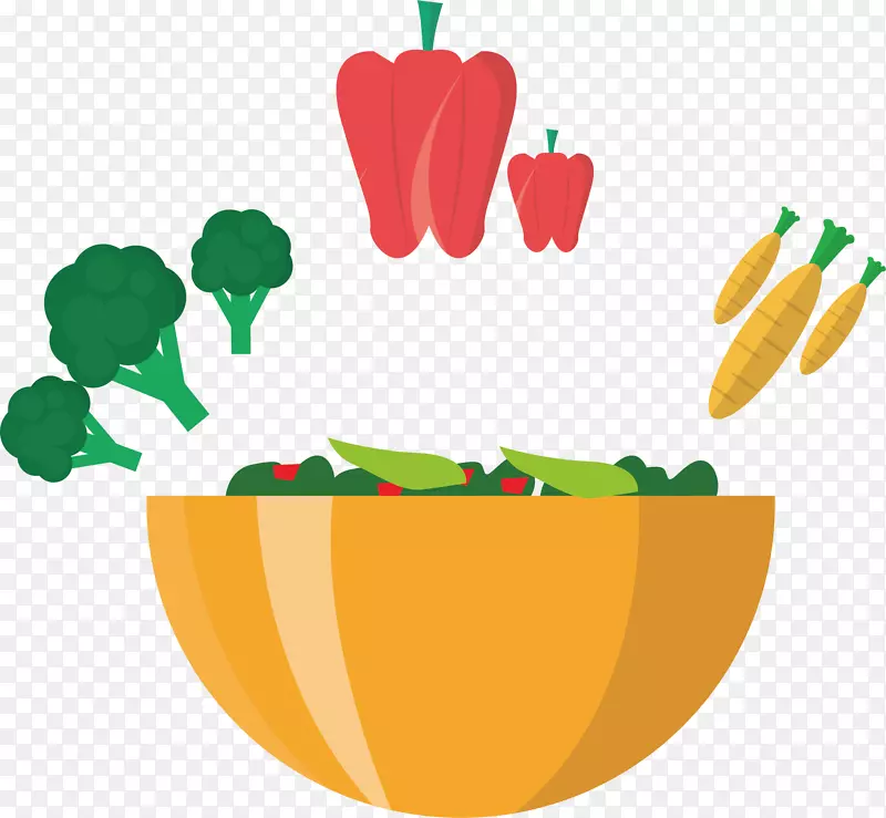 豆类沙拉蔬菜水果夹艺术-蔬菜色拉