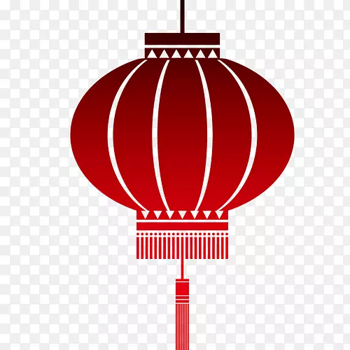 纸灯笼新年剪贴画-红色灯笼效果艺术品