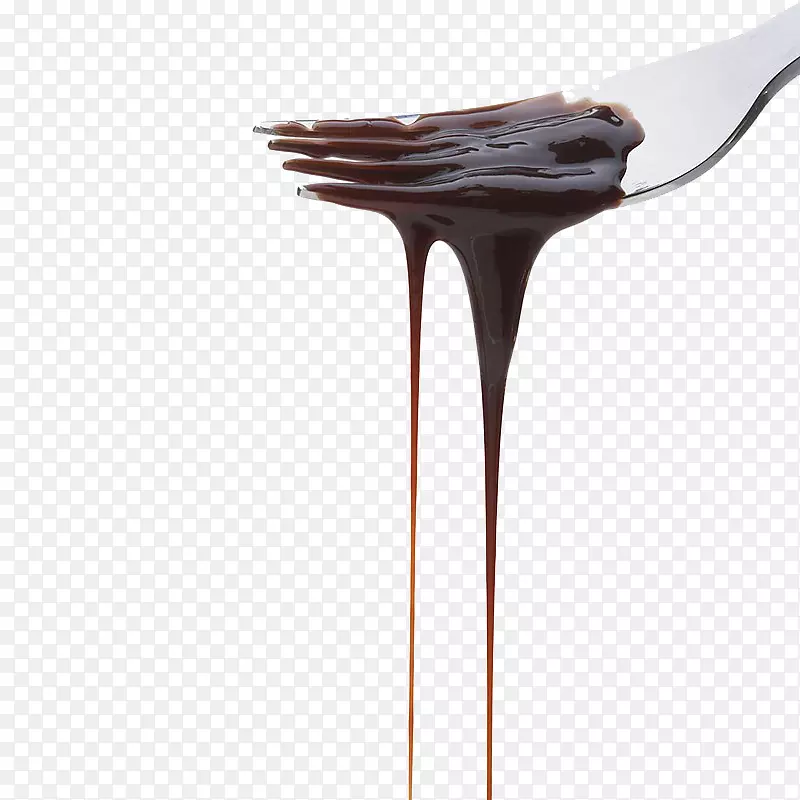 巧克力糖浆无损压缩-用叉子倒巧克力