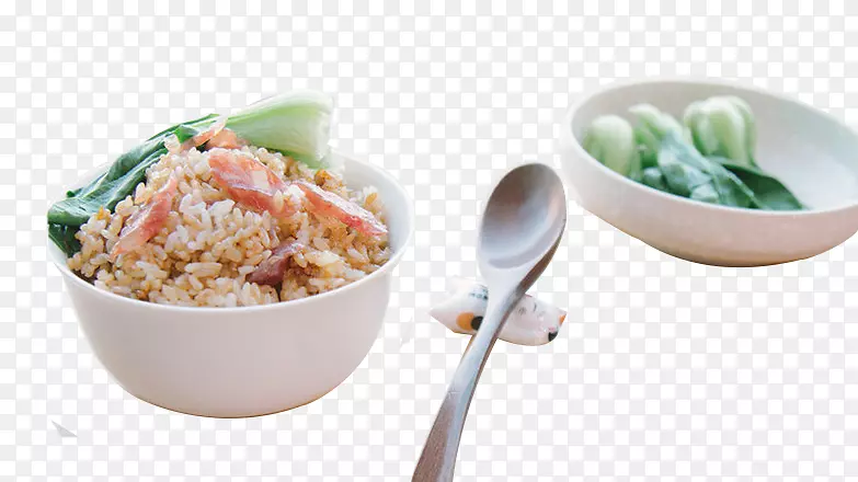 培根米饭，炒饭，米粉，亚洲菜-培根米饭