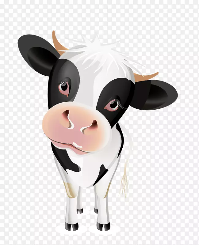 泽西岛牛乳剪贴画-卡通奶牛