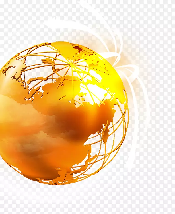 地球橙色下载-金色地球