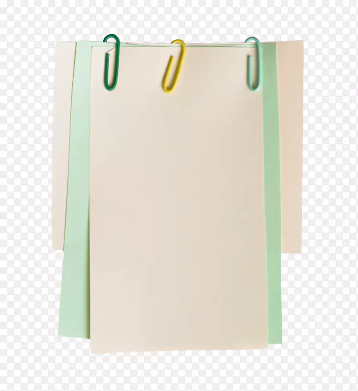 纸绿色长方形-一堆笔记