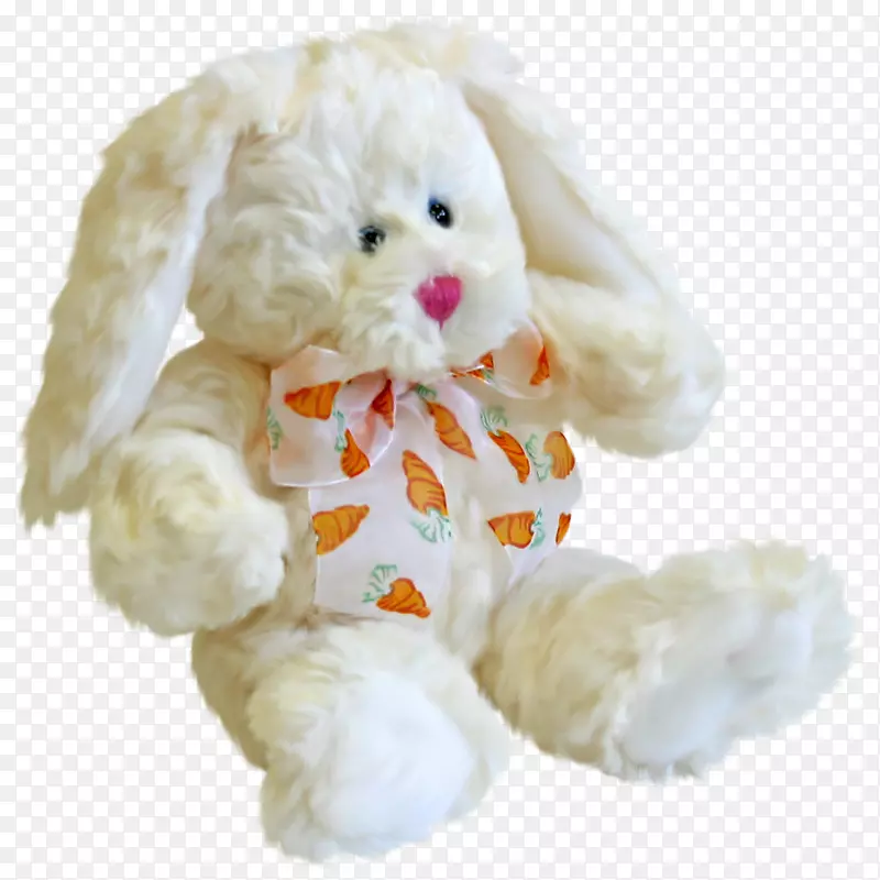 白色毛绒兔子玩具-漂亮的小白兔