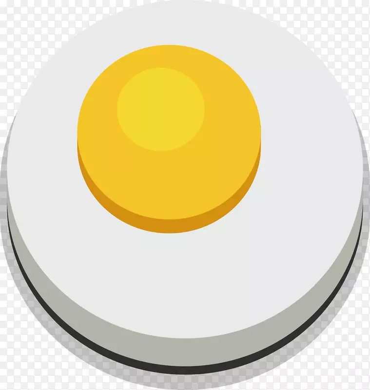 材料黄色圆太阳煎蛋