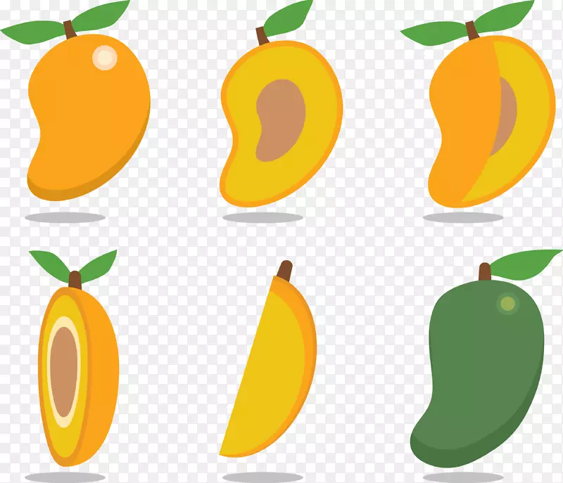 芒果-剪贴画-甜新鲜热带芒果